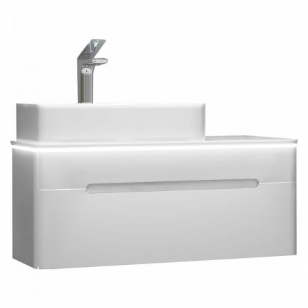 Тумба в ванную комнату подвесная SHINE 90 под умывальник ДЖОЙ 46
