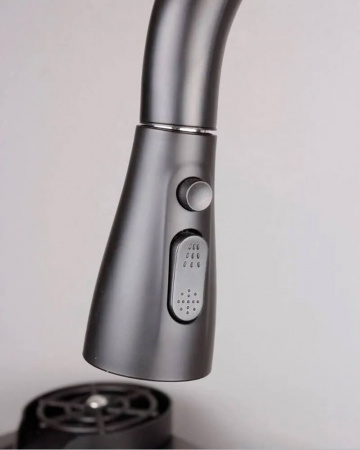 Мойка кухонная многофункциональная Dikalan KS754508 ЧЕРНЫЙ ТЕКСТУР нерж.сталь SUS-304 750х460х220мм