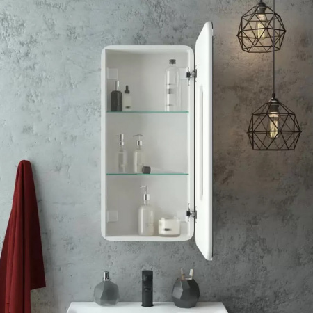 Шкаф зеркальный ELLIOT 400х800мм (LED-подсветка, сенсорный выключатель) правый 