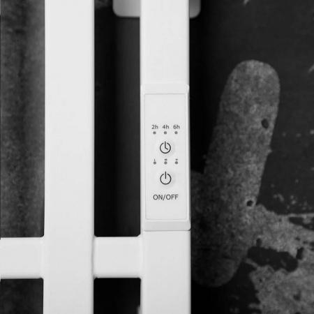 Полотенцесушитель с греющим кабелем ПЭК СП Вектор кв 4 120х15см белый ВГП