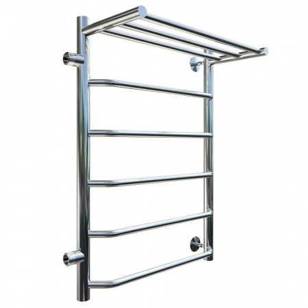 Полотенцесушитель водяной БРАВО ПМ 1П 80х40см ЛЕВЫЙ из нерж. стали (бок. подкл. 500мм) 