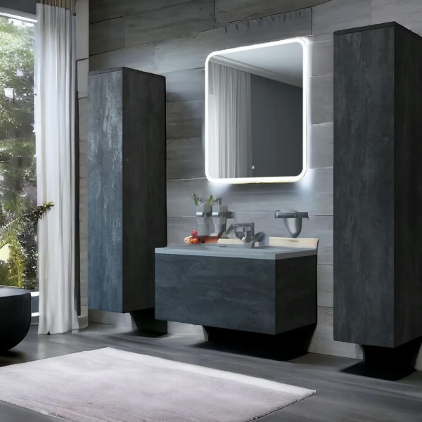 Тумба подвесная Какса-А Кристал 120 серая