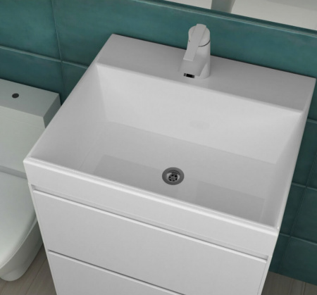 Умывальник мебельный СЛИМ 60 (602х450х137мм)