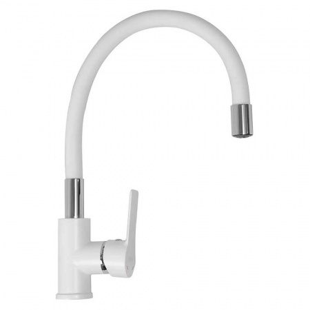 Смеситель на мойку с гибким изливом HAIBA HB70113-8 БЕЛЫЙ/ХРОМ (лат., 35мм) Смеситель на мойку с гибким изливом HAIBA HB70113-8 БЕЛЫЙ/ХРОМ (лат., 35мм)