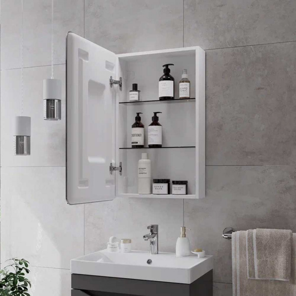 Зеркало со шкафом CONTINENT Emotion МВК128 50х80