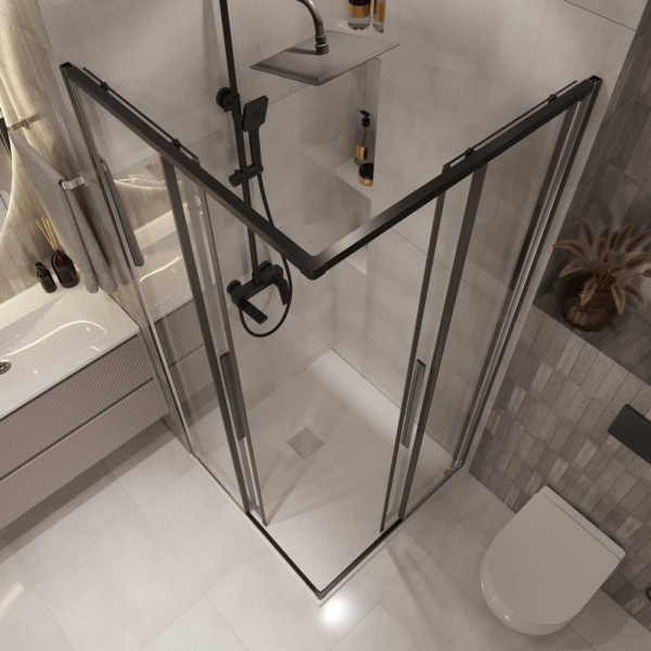 Душевой уголок Niagara Nova NG-6823-34Black 90x90