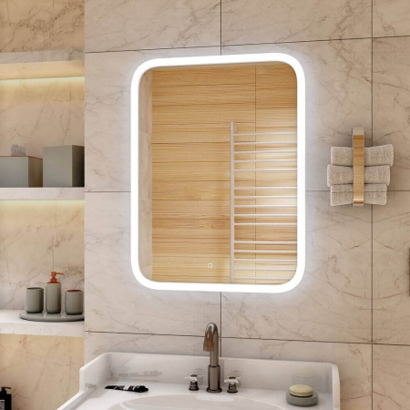 Зеркало GLAMOUR 80 800х900мм (LED-подсветка, сенсорный выключатель) Зеркало GLAMOUR 80 800х900мм (LED-подсветка, сенсорный выключатель)
