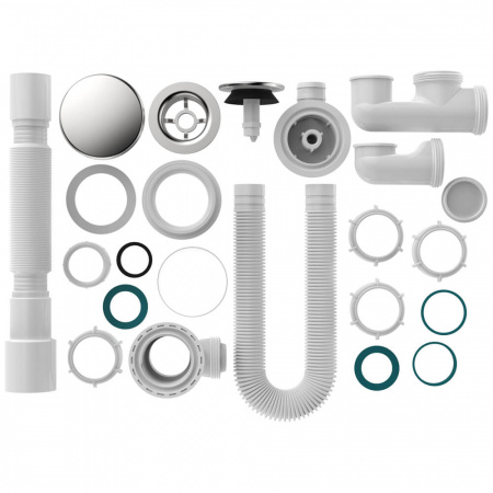 Сифон для ванны регулир. 1 1/2х40 клик-клак пер авт широк. гриб хром гт 40х40/50 V512-18-MR (18)