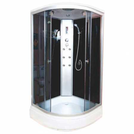 Душевая кабина 1000х1000х2150мм с г/м, НИЗКИЙ поддон, стекло ТОНИРОВАННОЕ ВМ-881