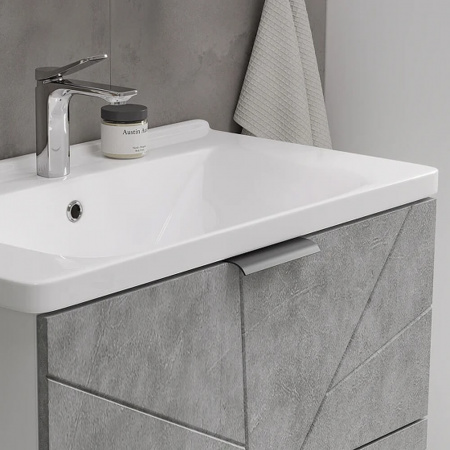 Тумба в ванную комнату TWING 70.2Y БЕТОН под умывальник ФОСТЕР 70 / МИРАНДА 70 