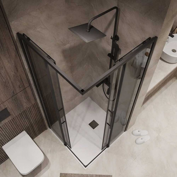 Душевой уголок Niagara Nova NG-2828-34Black 80x80